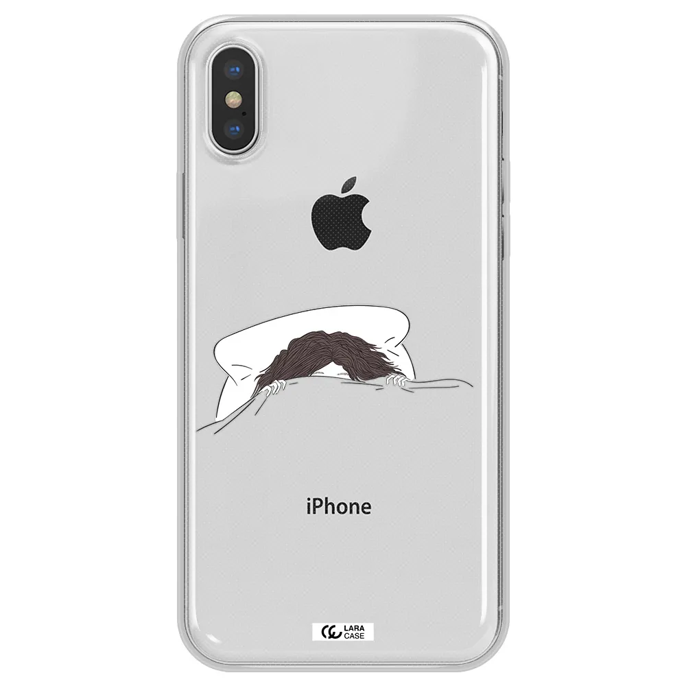 Do Not Wake Me Up Apple iPhone XS Clear TPU Case