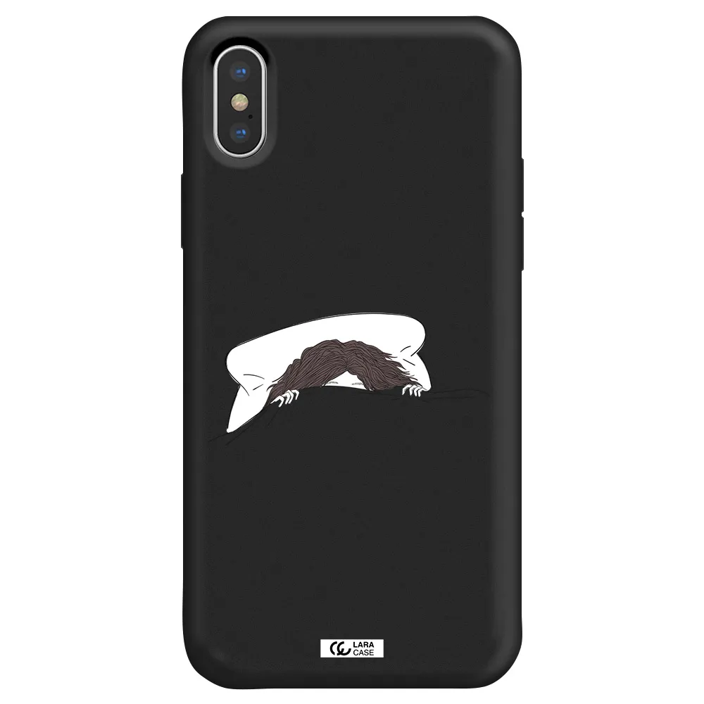 Do Not Wake Me Up Apple iPhone XS Silicone black Case