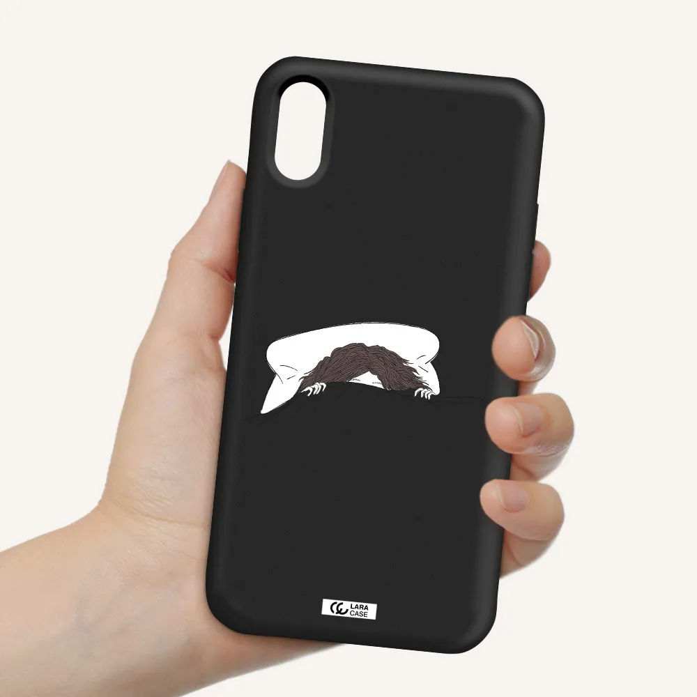 Do Not Wake Me Up Apple iPhone XS Silicone black Case