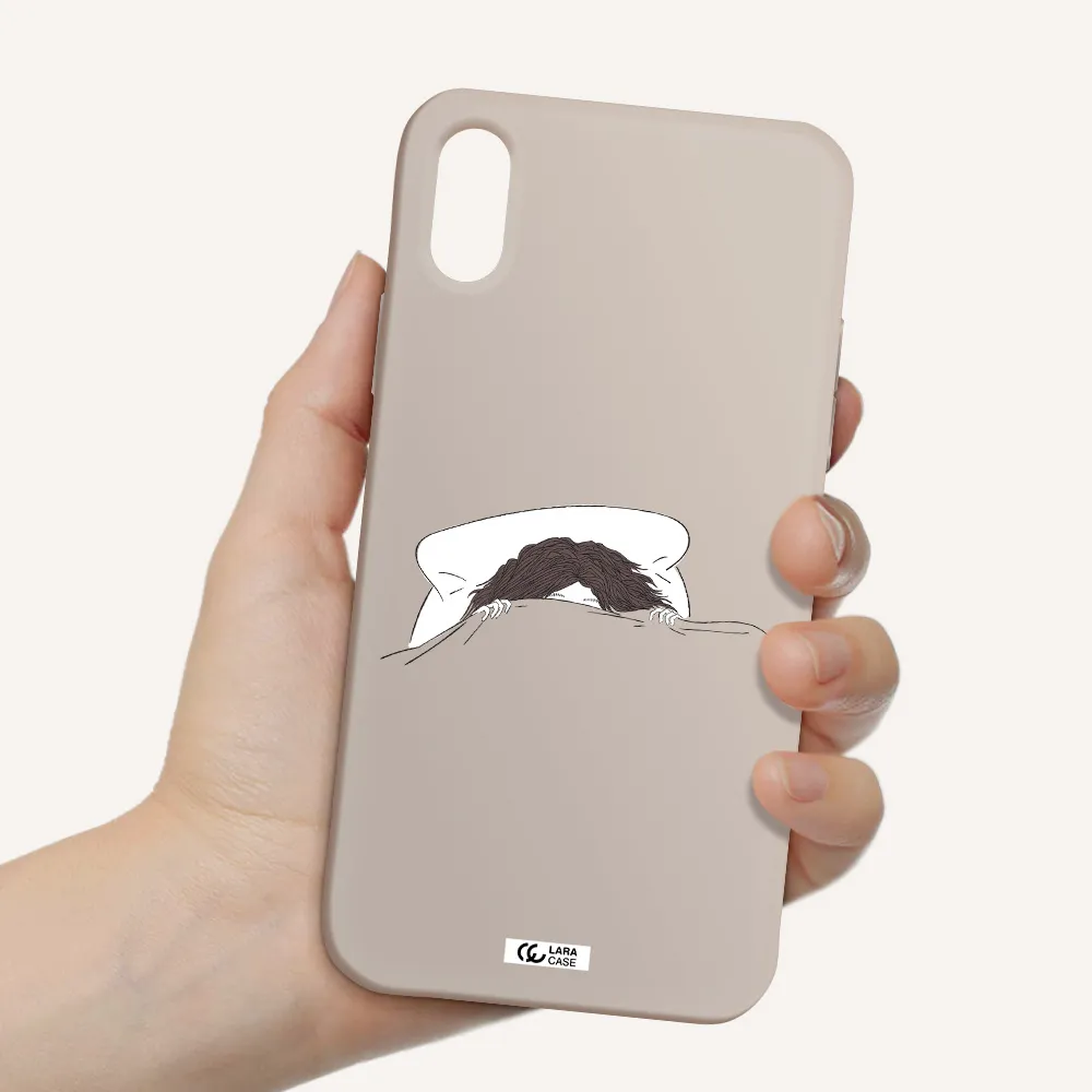 Do Not Wake Me Up Apple iPhone XS Silicone Stone Case