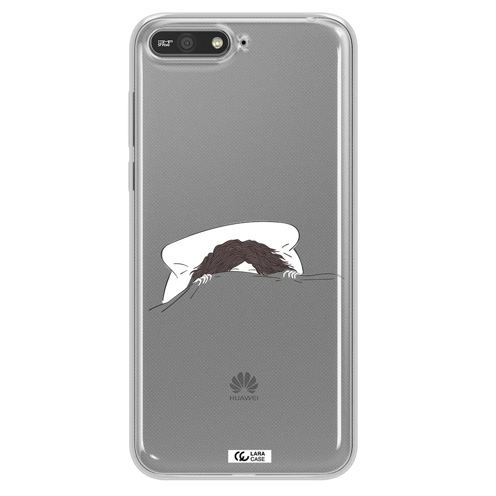 Do Not Wake Me Up Huawei Y6 2018 Clear TPU Case