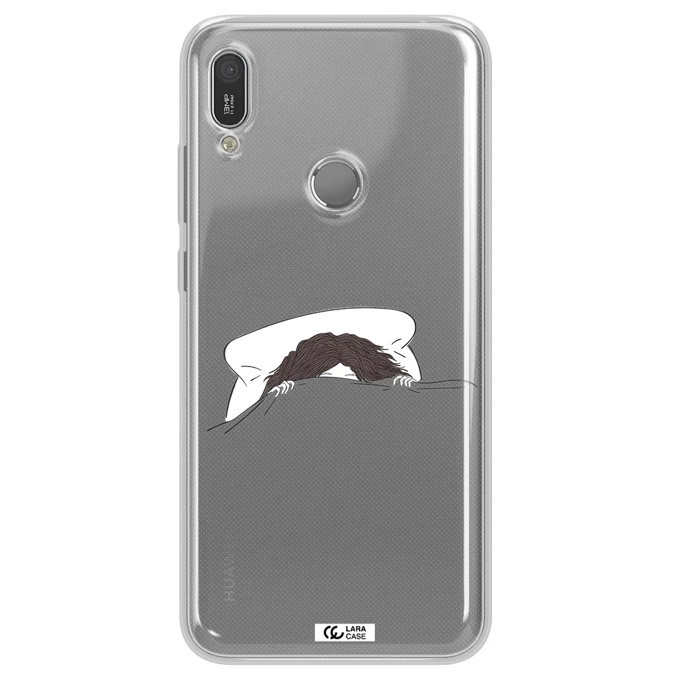 Do Not Wake Me Up Huawei Y6 2019 Clear TPU Case
