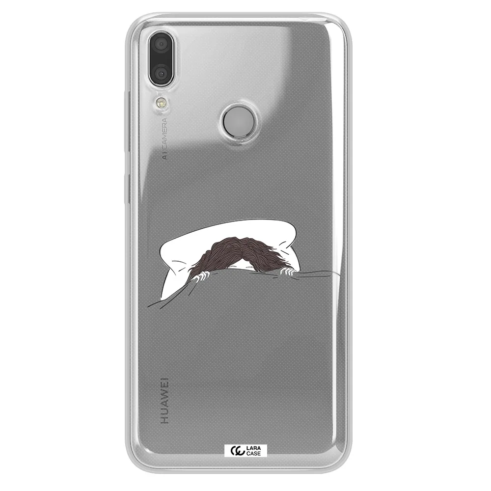 Do Not Wake Me Up Huawei Y7 2019 Clear TPU Case