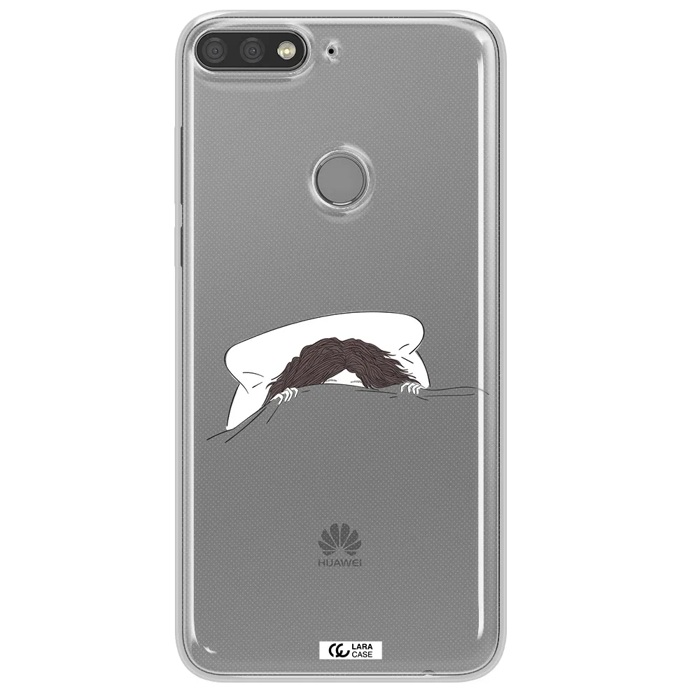 Do Not Wake Me Up Huawei Y7 Prime 2018 Clear TPU Case