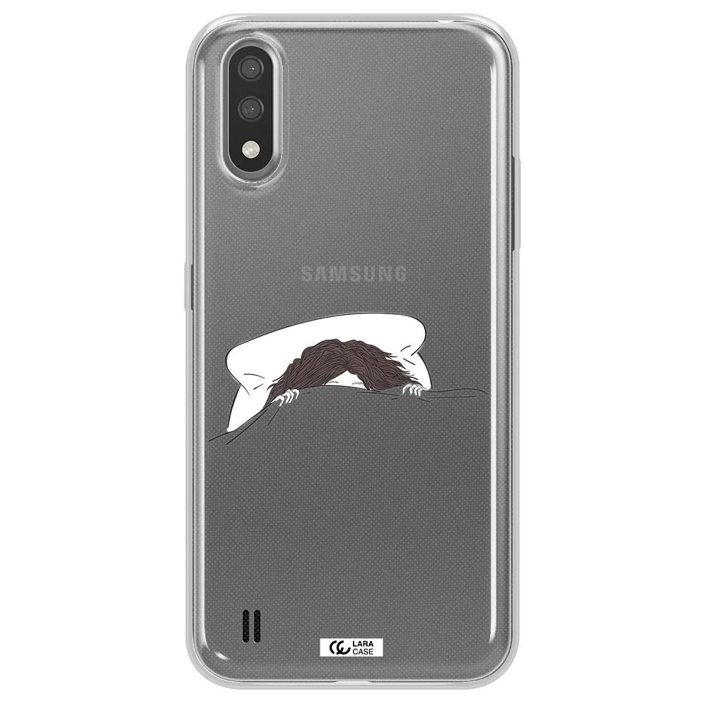 Do Not Wake Me Up Samsung A01 Clear TPU Case