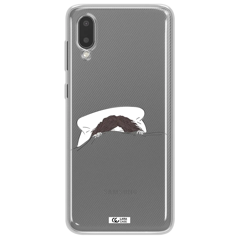Do Not Wake Me Up Samsung A02 Clear TPU Case