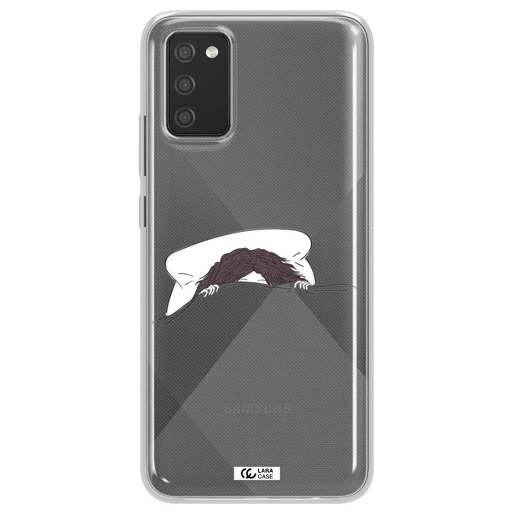 Do Not Wake Me Up Samsung A02S Clear TPU Case