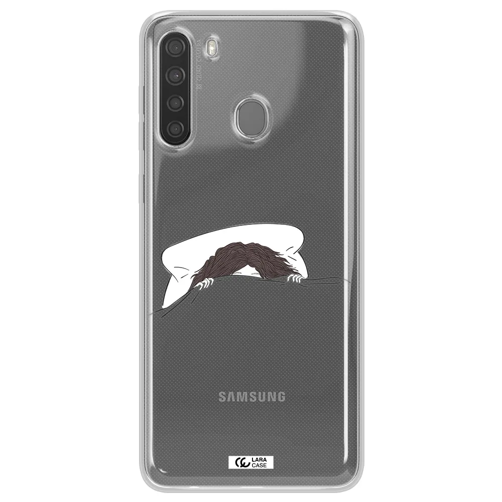 Do Not Wake Me Up Samsung A21 Clear TPU Case