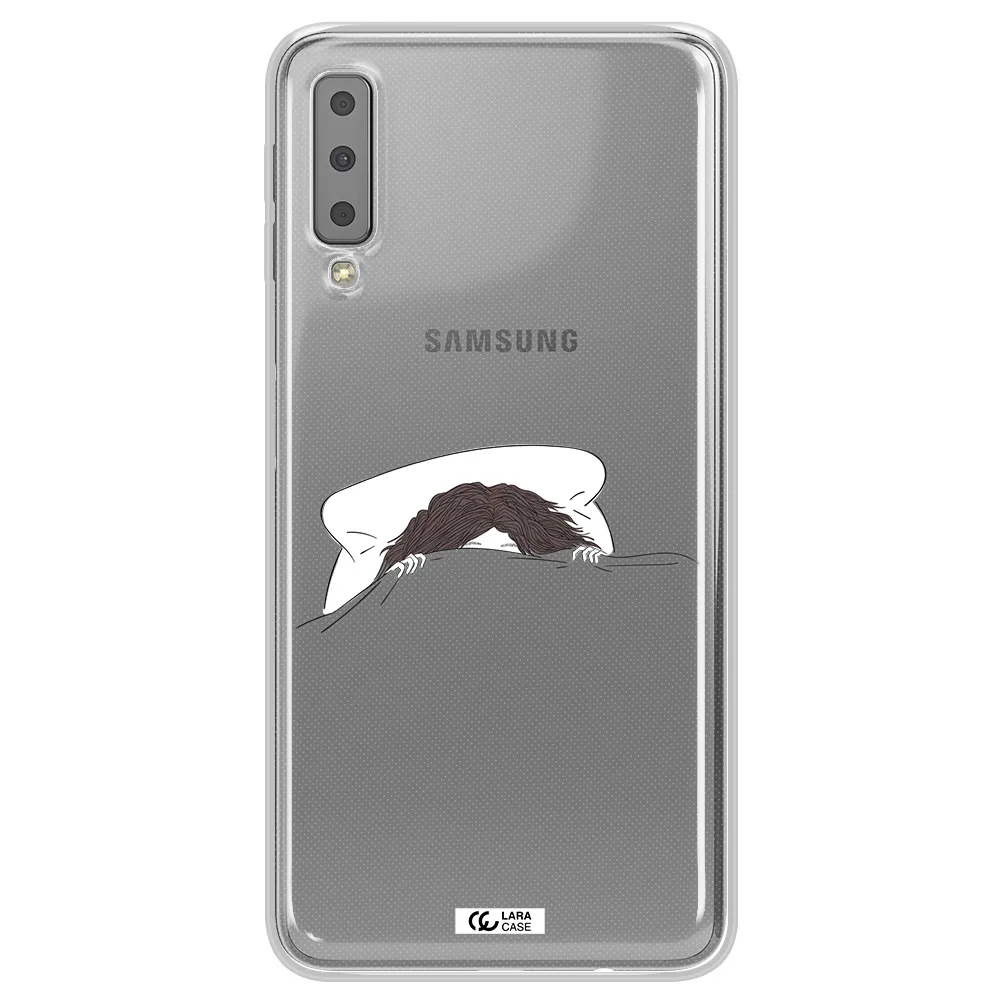 Do Not Wake Me Up Samsung A7 2018 Clear TPU Case