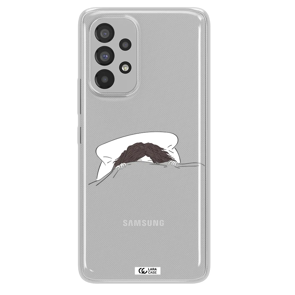 Do Not Wake Me Up Samsung A73 Clear TPU Case