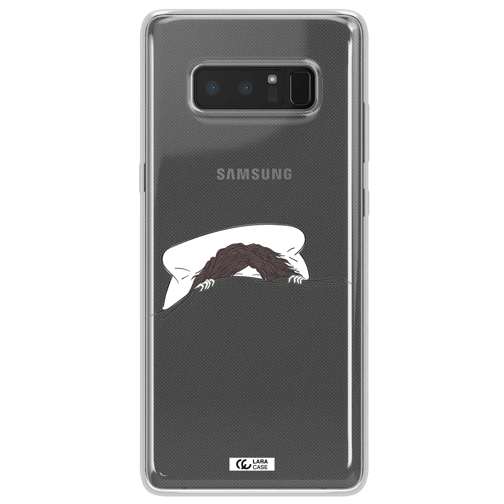 Do Not Wake Me Up Samsung Note 8 Clear TPU Case