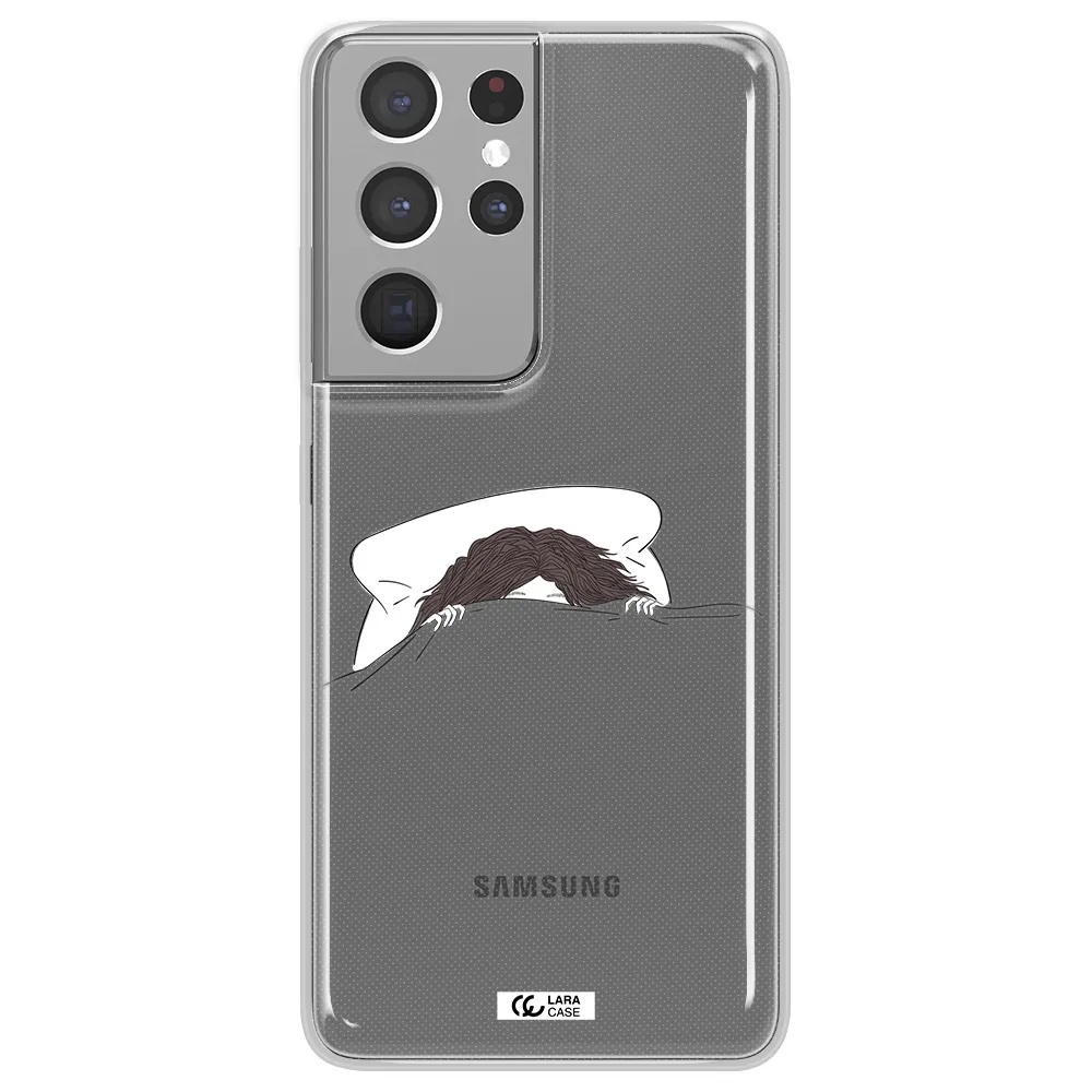 Do Not Wake Me Up Samsung S21 Ultra Clear TPU Case