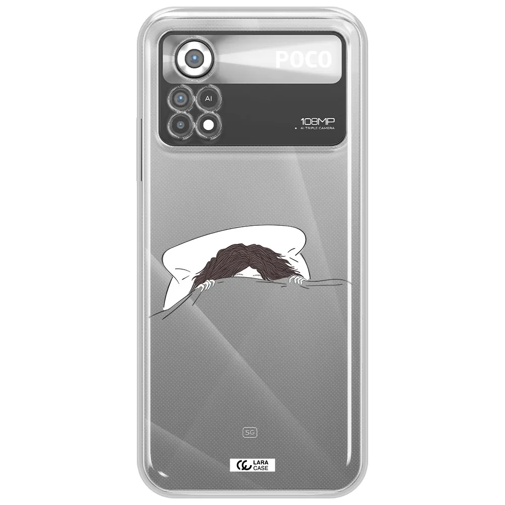 Do Not Wake Me Up Xiaomi Poco X4 Pro Clear TPU Case