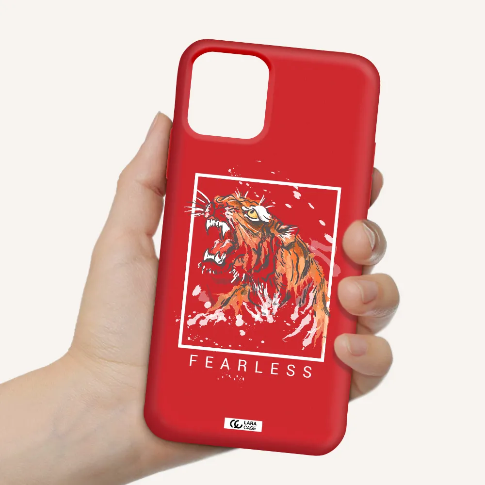 Fearless Apple iPhone 11 pro max Silicone Imperial Red Case