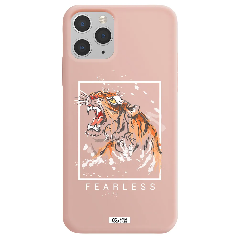 Fearless Apple iPhone 11 pro max Silicone pastel pink Case
