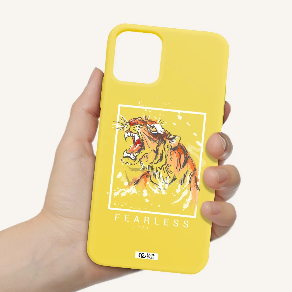 Fearless Apple iPhone 11 pro Silicone canary yellow Case