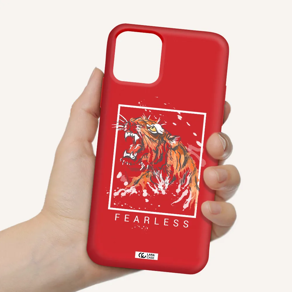 Fearless Apple iPhone 11 pro Silicone Imperial Red Case