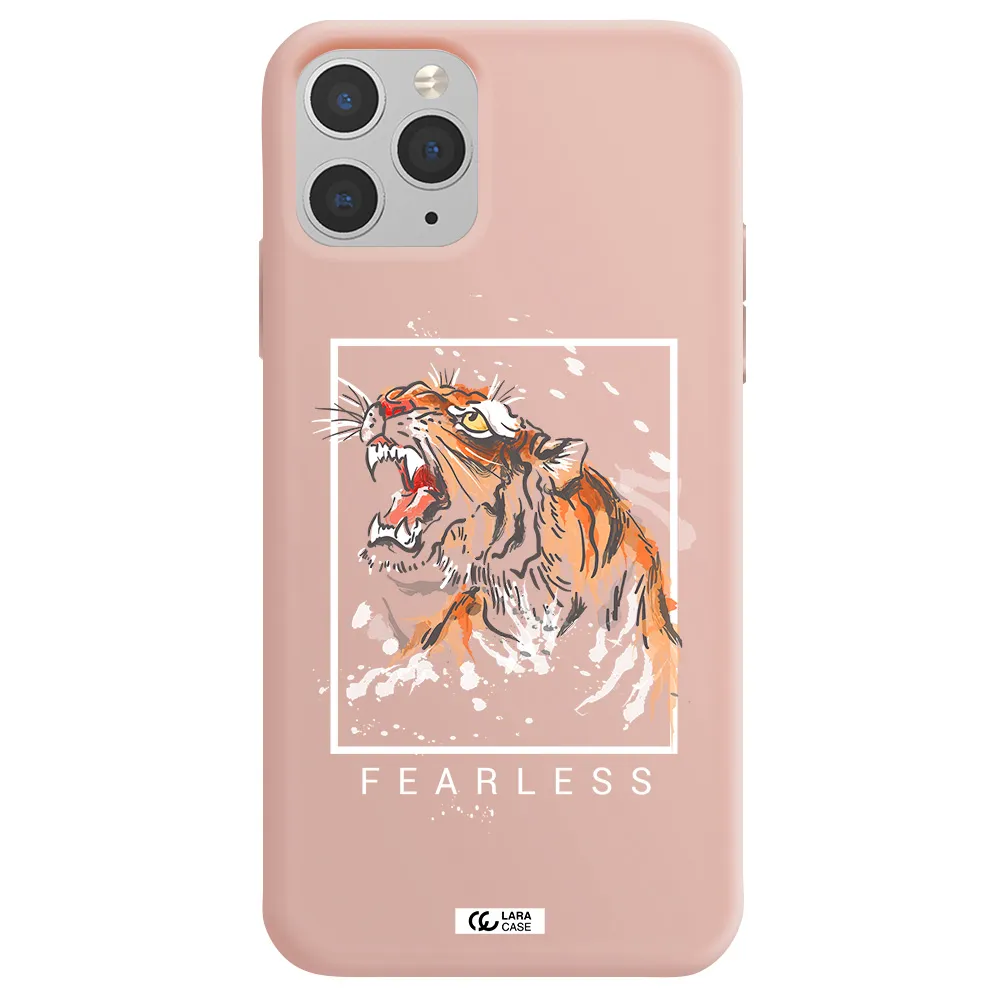 Fearless Apple iPhone 11 pro Silicone pastel pink Case