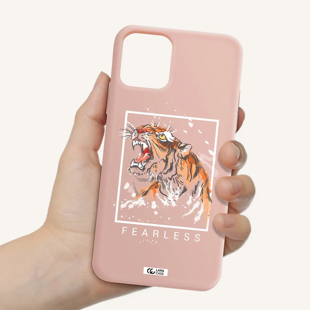 Fearless Apple iPhone 11 pro Silicone pastel pink Case
