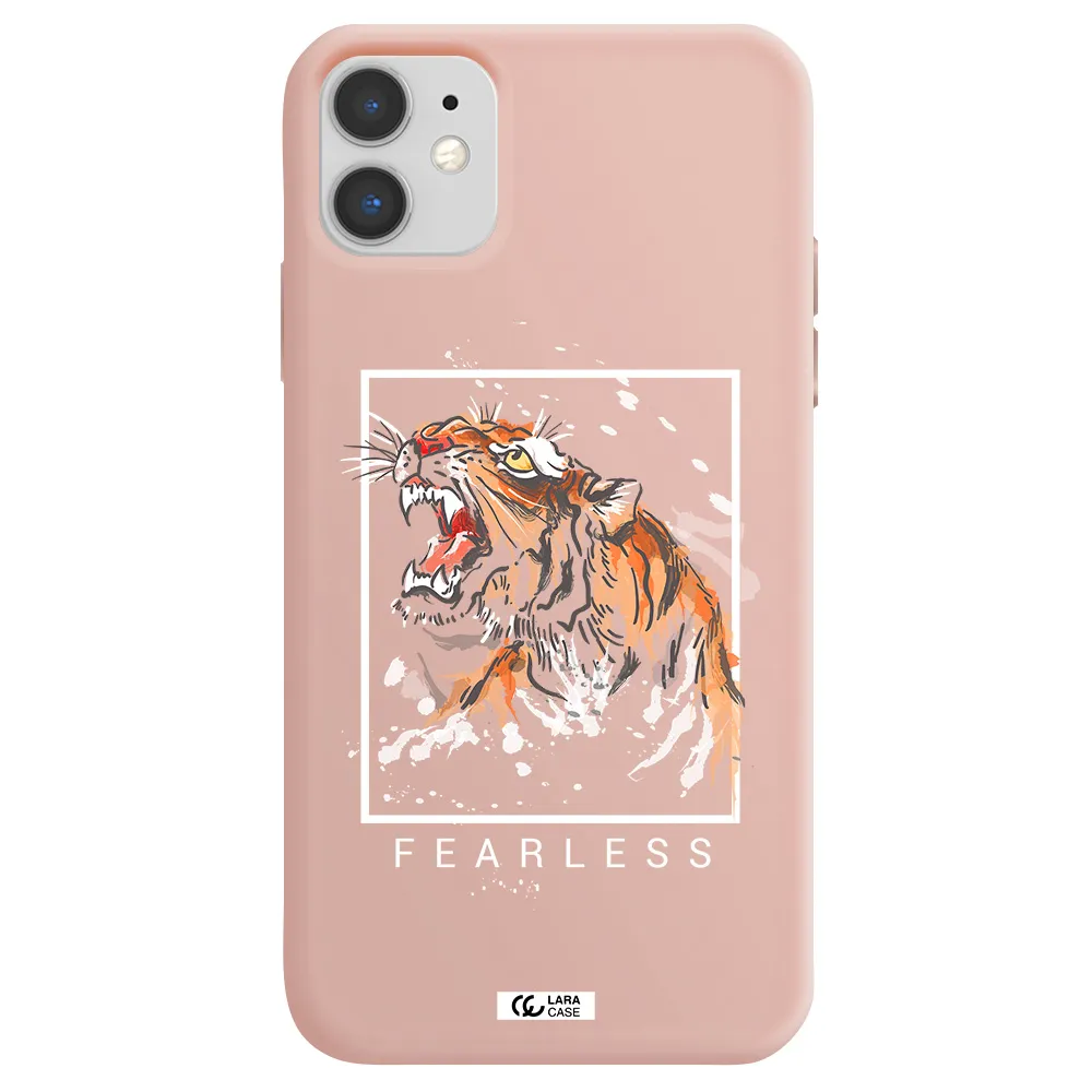Fearless Apple iPhone 11 Silicone pastel pink Case