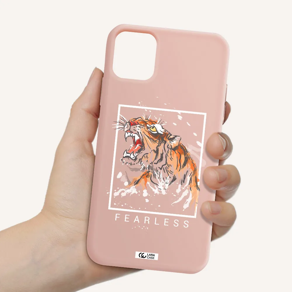 Fearless Apple iPhone 11 Silicone pastel pink Case