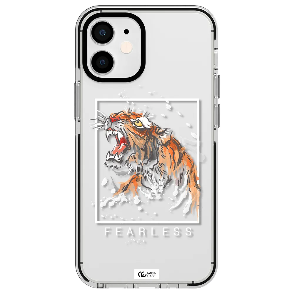 Fearless Apple iPhone 12 mini impact black border Case
