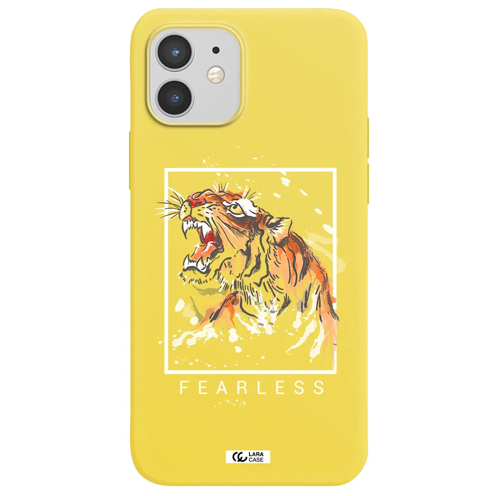 Fearless Apple iPhone 12 mini Silicone canary yellow Case
