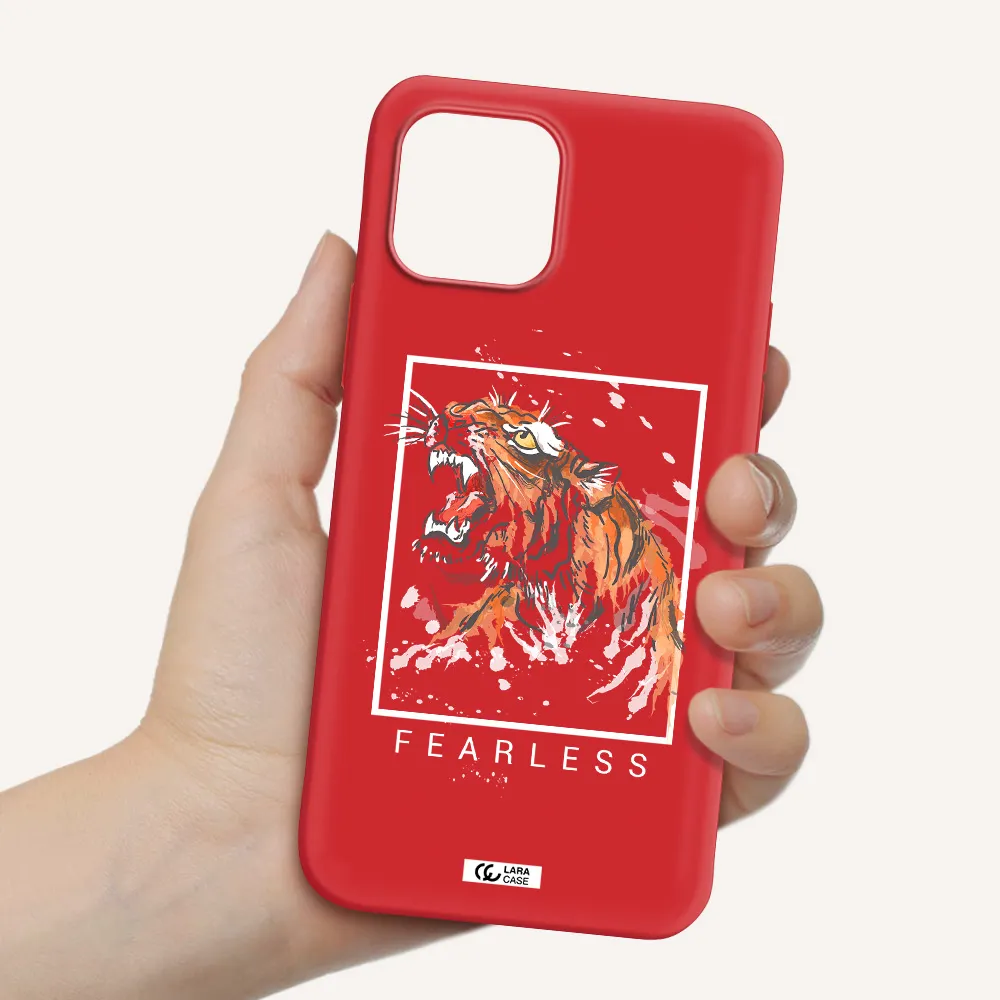 Fearless Apple iPhone 12 mini Silicone Imperial Red Case