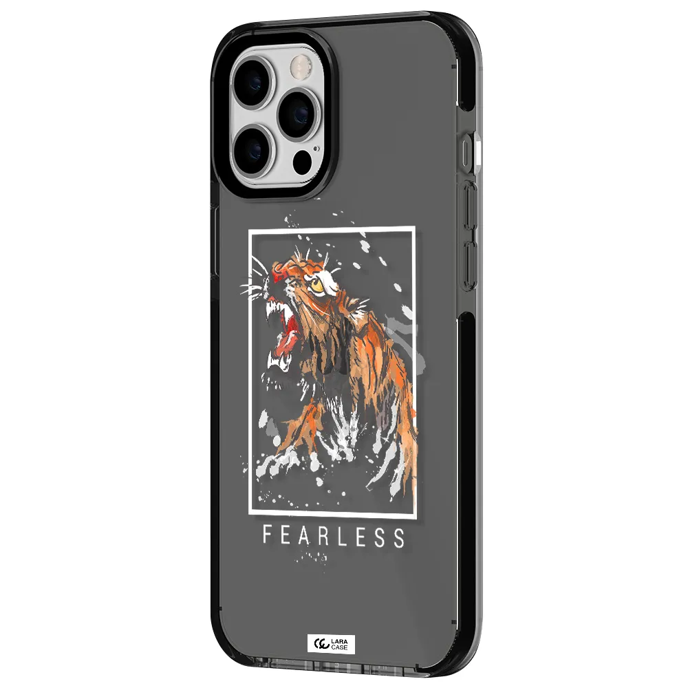 Fearless Apple iPhone 12 pro max impact Smoke Black Case