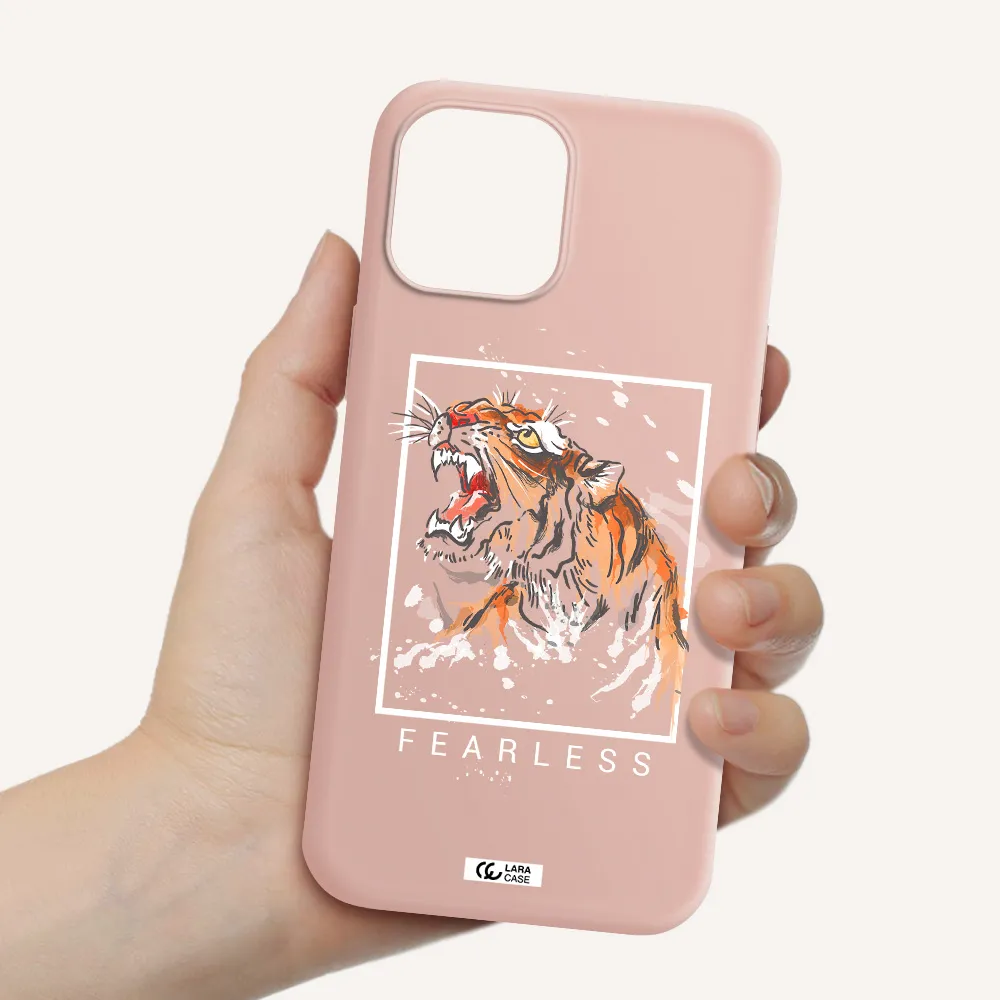 Fearless Apple iPhone 12 pro max Silicone pastel pink Case