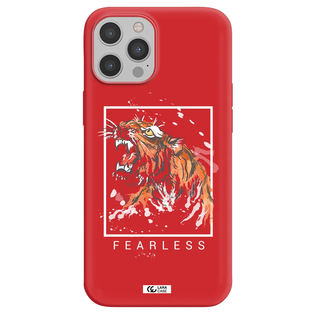 Fearless Apple iPhone 12 pro Silicone Imperial Red Case