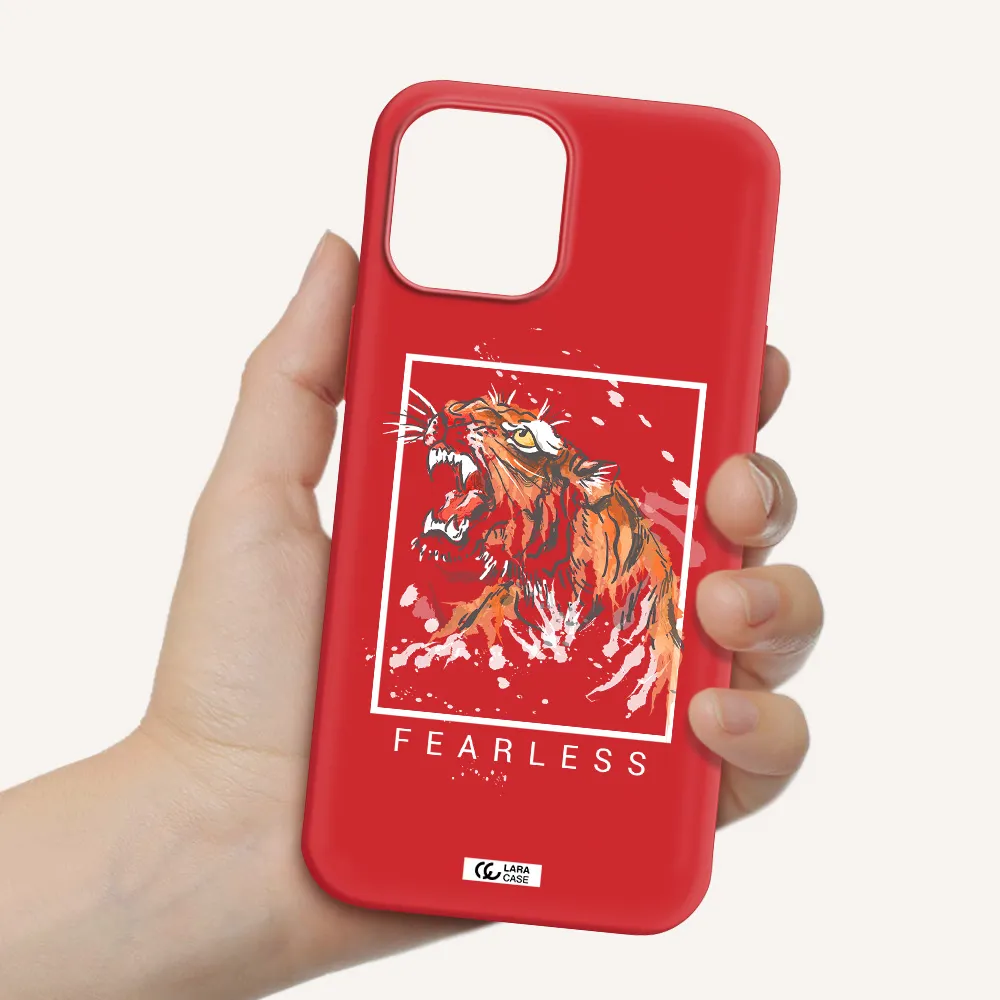 Fearless Apple iPhone 12 pro Silicone Imperial Red Case