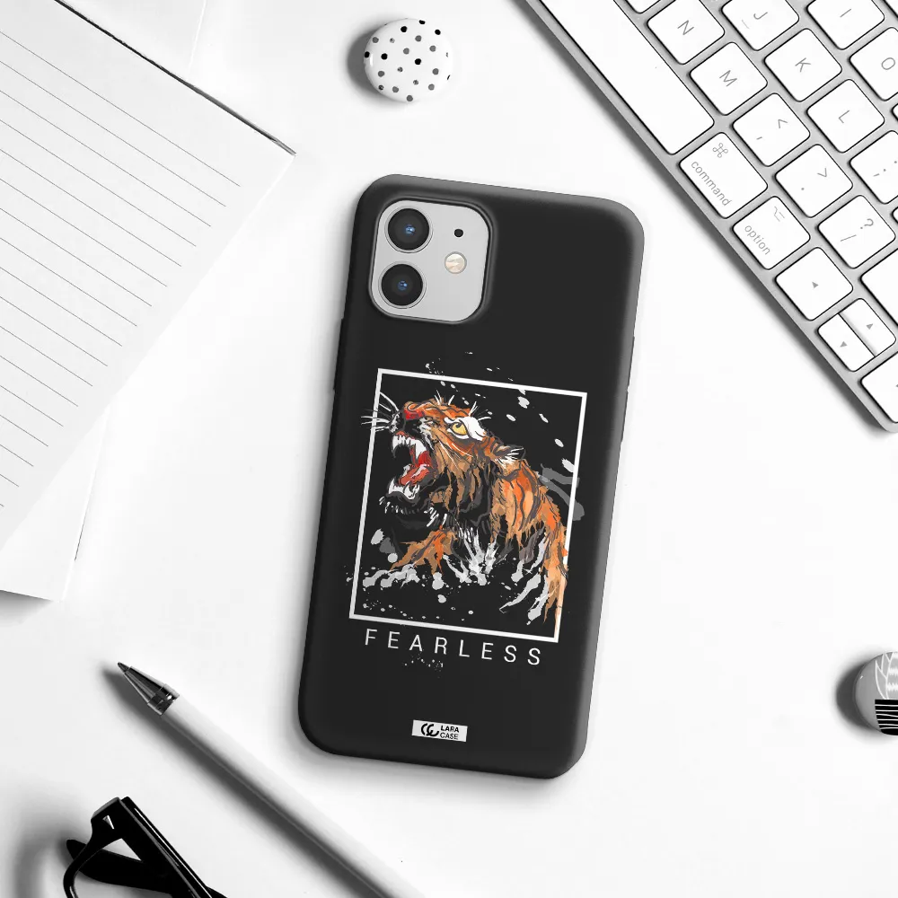 Fearless Apple iPhone 12 Silicone black Case