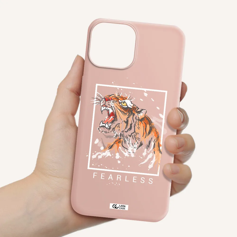 Fearless Apple iPhone 13 mini Silicone pastel pink Case