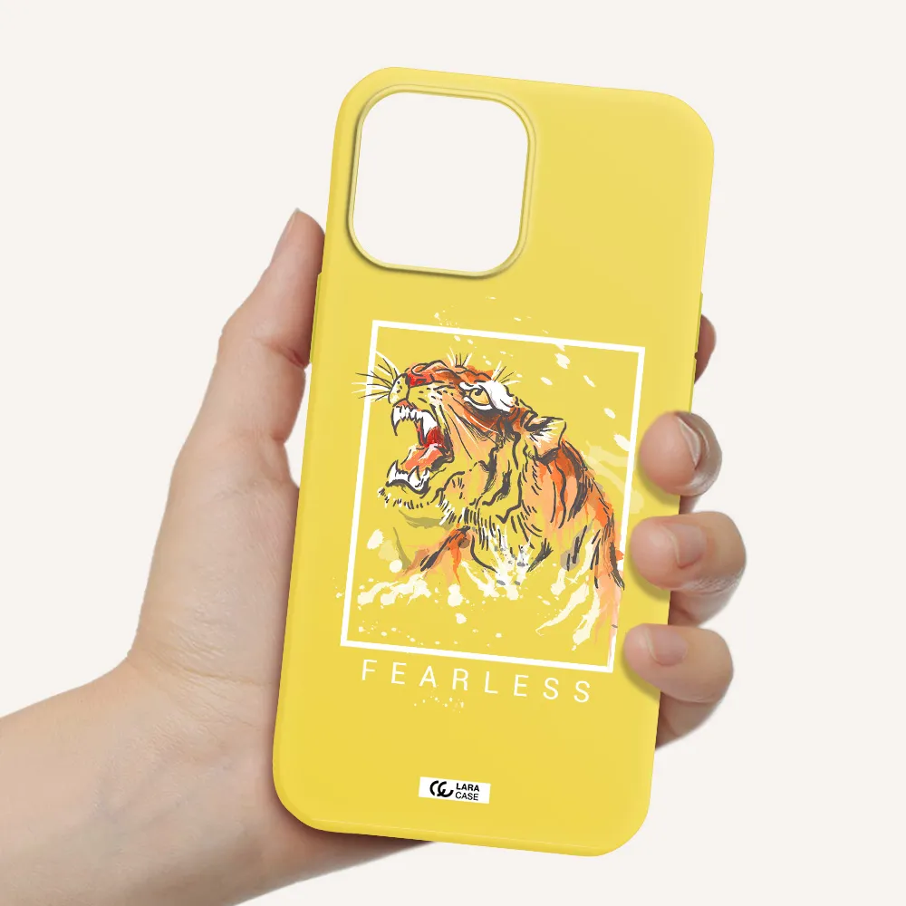 Fearless Apple iPhone 13 Pro Silicone canary yellow Case