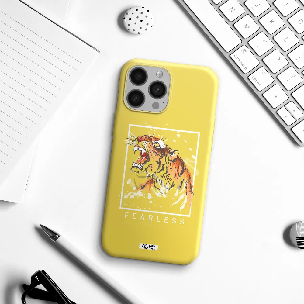 Fearless Apple iPhone 13 Pro Silicone canary yellow Case