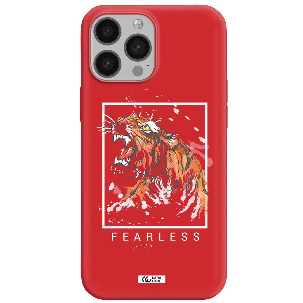 Fearless Apple iPhone 13 Pro Silicone Imperial Red Case