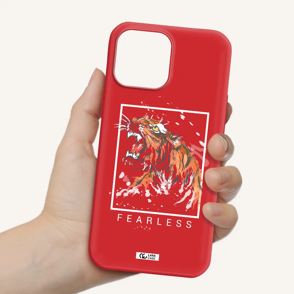 Fearless Apple iPhone 13 Pro Silicone Imperial Red Case