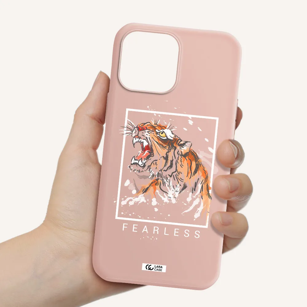 Fearless Apple iPhone 13 Pro Silicone pastel pink Case