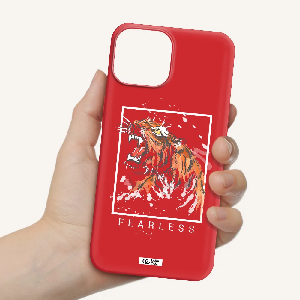Fearless Apple iPhone 13 Silicone Imperial Red Case