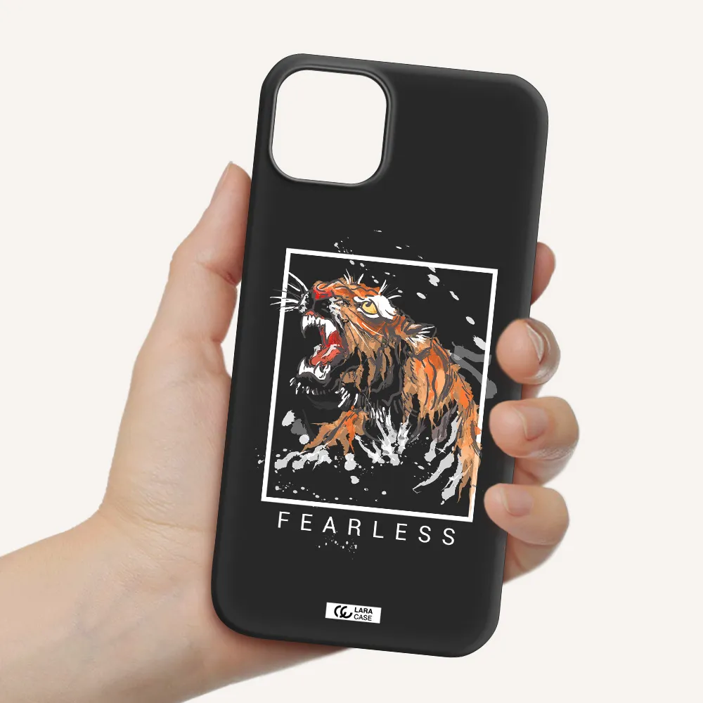 Fearless Apple iPhone 14 plus Silicone black Case
