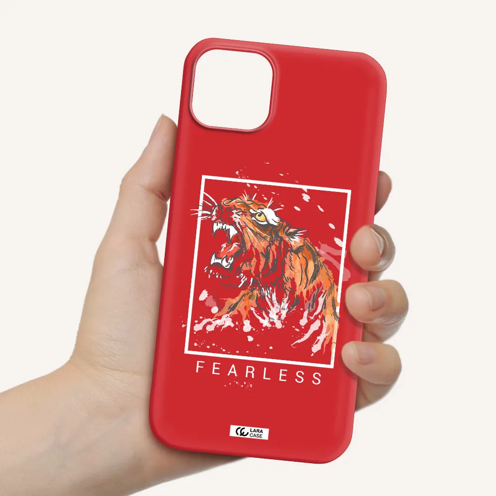 Fearless Apple iPhone 14 plus Silicone Imperial Red Case