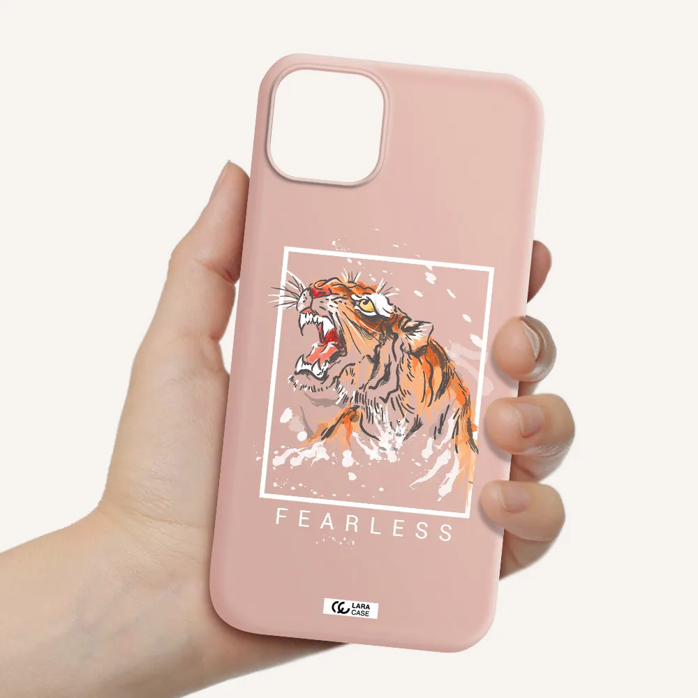Fearless Apple iPhone 14 plus Silicone pastel pink Case