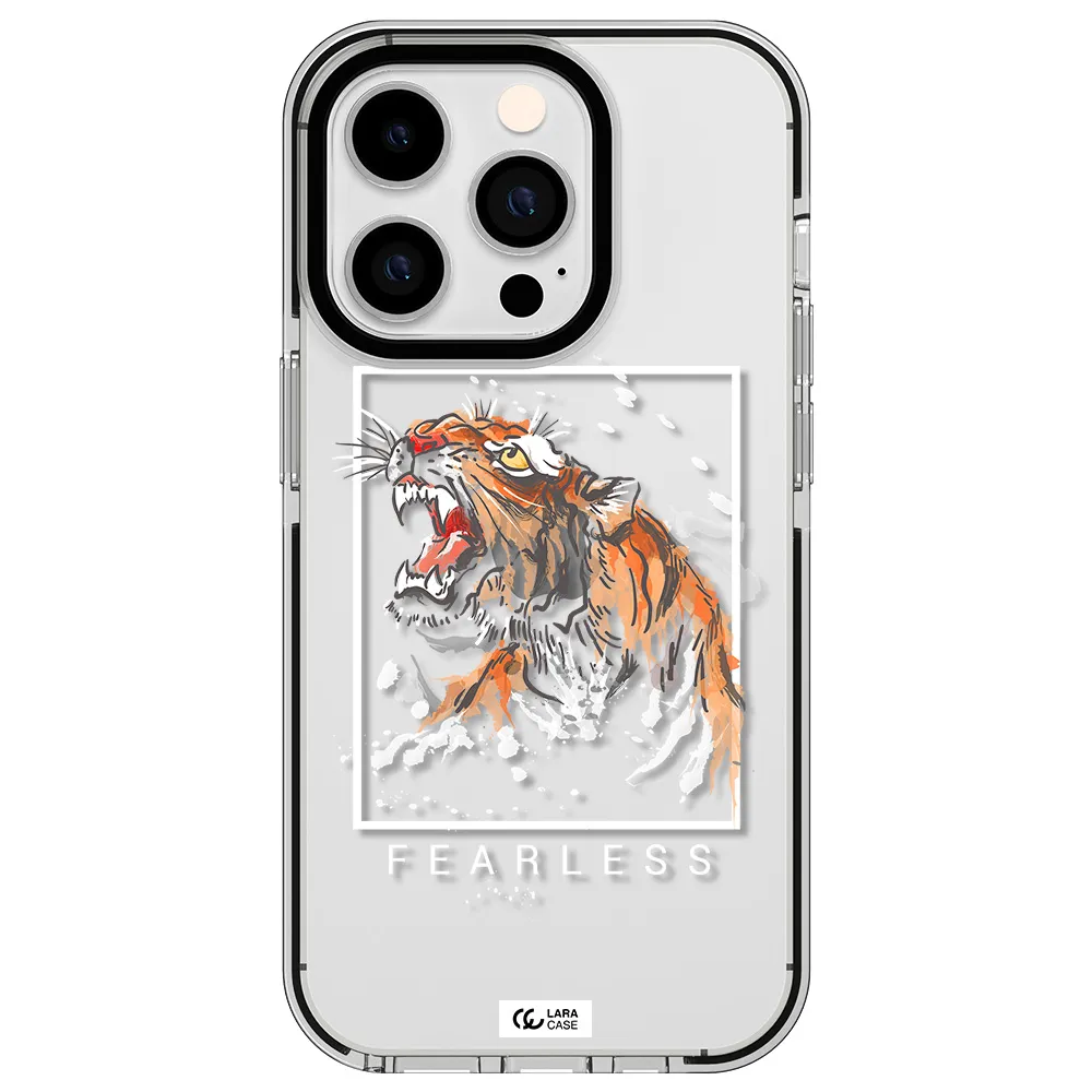Fearless Apple iPhone 14 pro impact black border Case