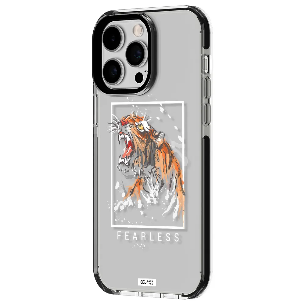 Fearless Apple iPhone 14 pro max impact black border Case