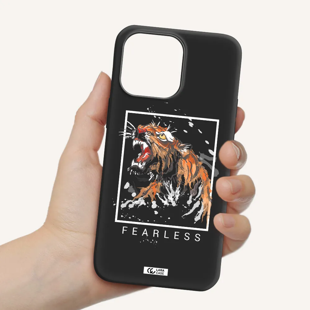 Fearless Apple iPhone 14 pro max Silicone black Case
