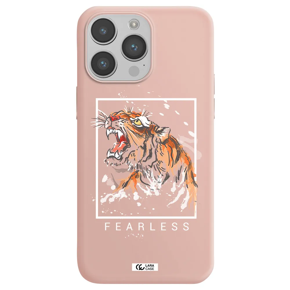 Fearless Apple iPhone 14 pro max Silicone pastel pink Case