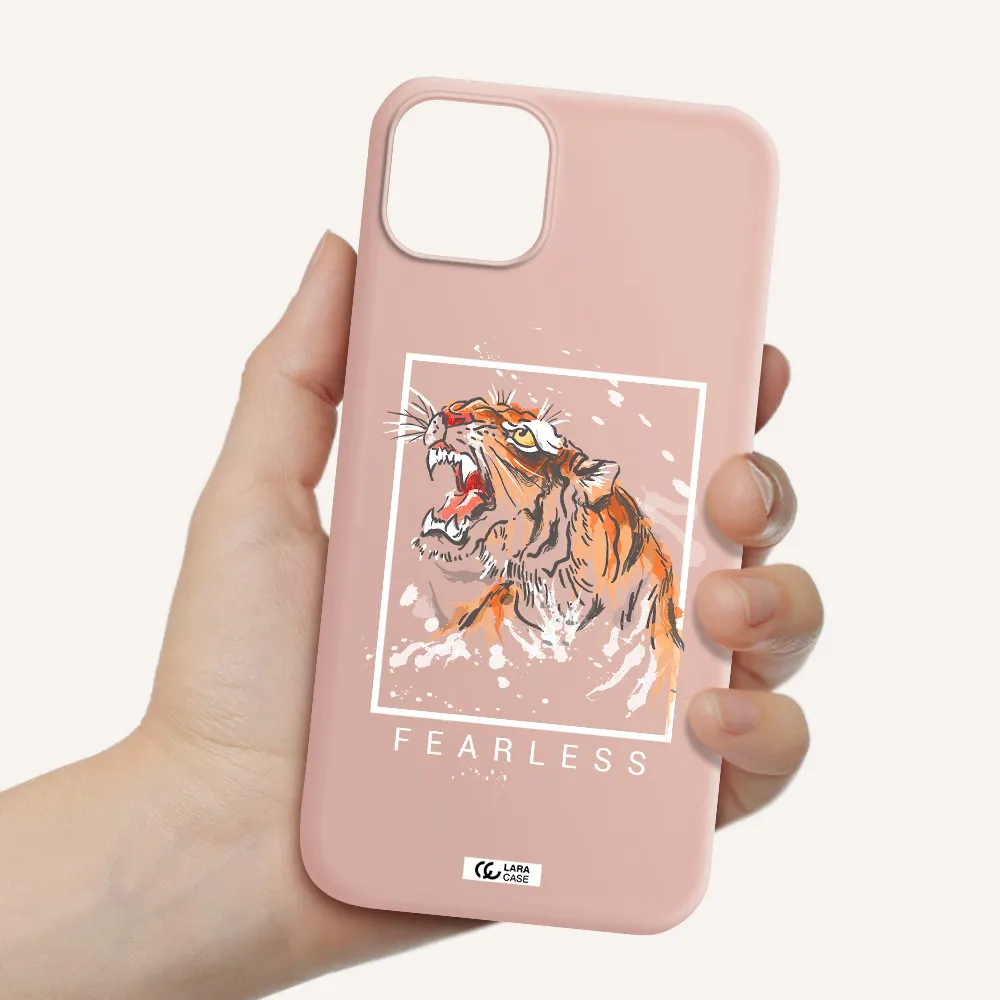 Fearless Apple iPhone 14 Silicone pastel pink Case