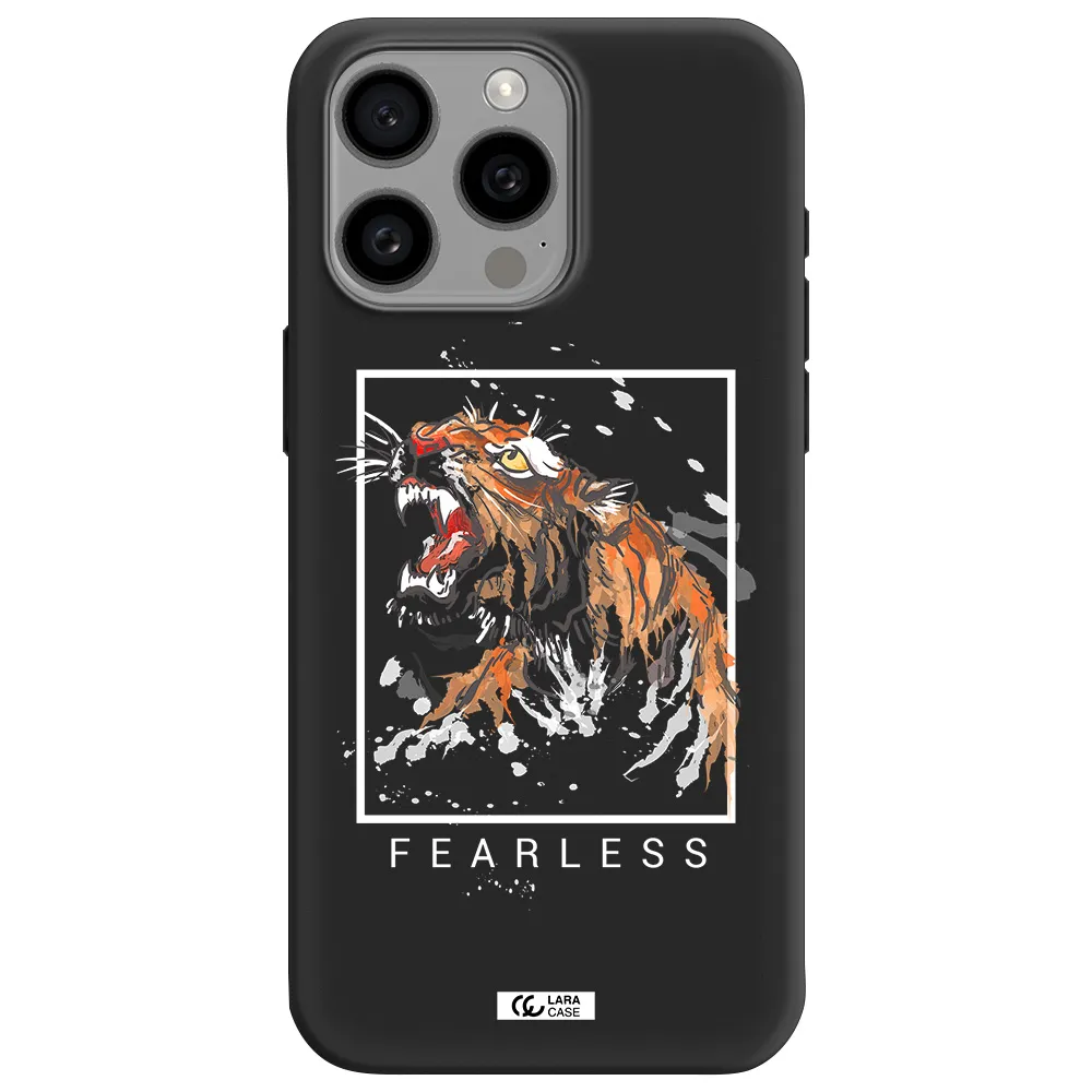 Fearless Apple Iphone 15 Pro max Silicone black Case