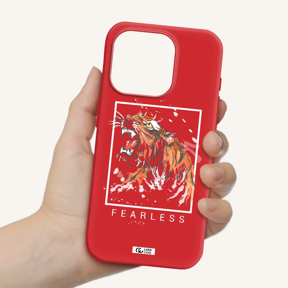 Fearless Apple Iphone 15 Pro Silicone Imperial Red Case